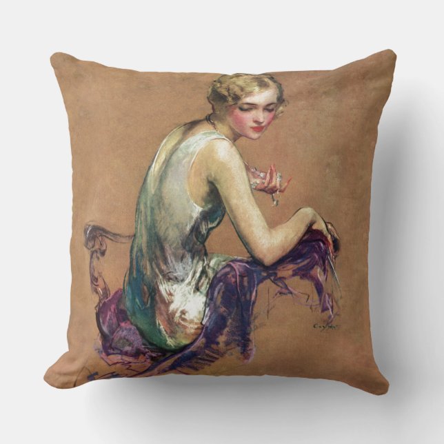 Pastel Portrait Cushion (Front)