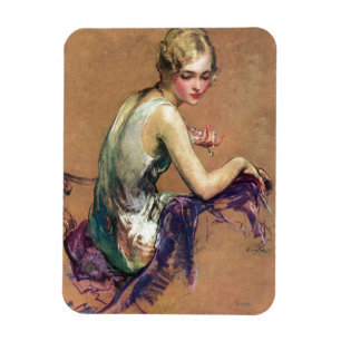 Pastel Portrait Magnet