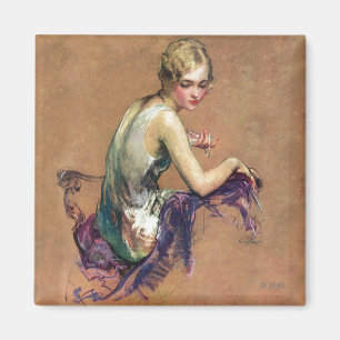 Pastel Portrait Magnet