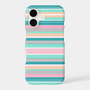 Pastel Positive Vibes Stripes iPhone 11 Case