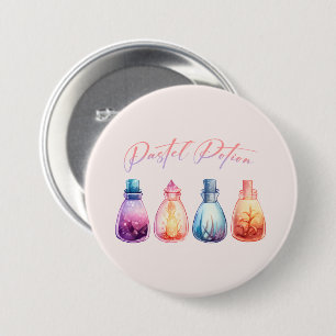 Pastel Potion – Cute and Elegant Witch Potion 7.5 Cm Round Badge