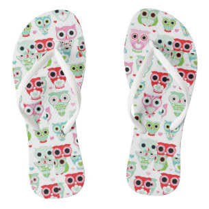 pastel powder colour owl background thongs