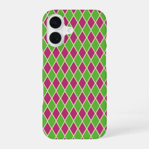 Pastel Preppy Golf Argyle Pattern iPhone 16 Case