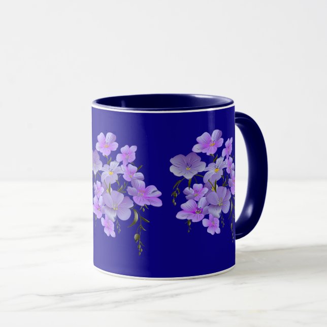 Pastel Pretty Lilac Bouquet Mug (Front Right)