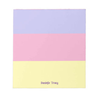 Pastel Pretty Spring Colours Custom  Notepad