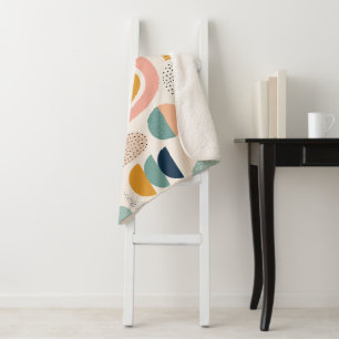 Pastel Prism Arc Abstract Surface Pattern Sherpa Blanket