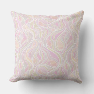 Pastel Psychedelic Stained Glass Style Cushion