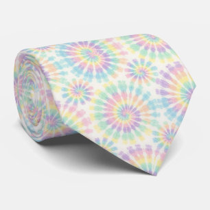 Pastel Psychedelic Tie-Dye Pattern Tie
