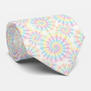 Pastel Psychedelic Tie-Dye Pattern Tie