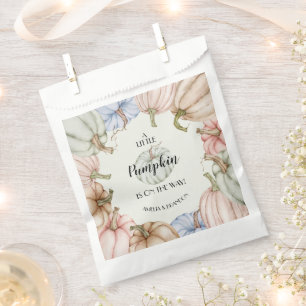 Pastel Pumpkins Gender Neutral Baby Shower Favour Bag