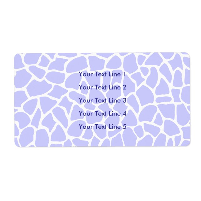 Pastel Purple Animal Print Giraffe Pattern (Front)