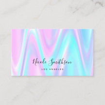 pastel purple blue design business card