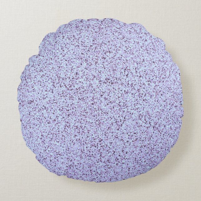 Pastel Purple Concrete Texture Round Cushion (Front)
