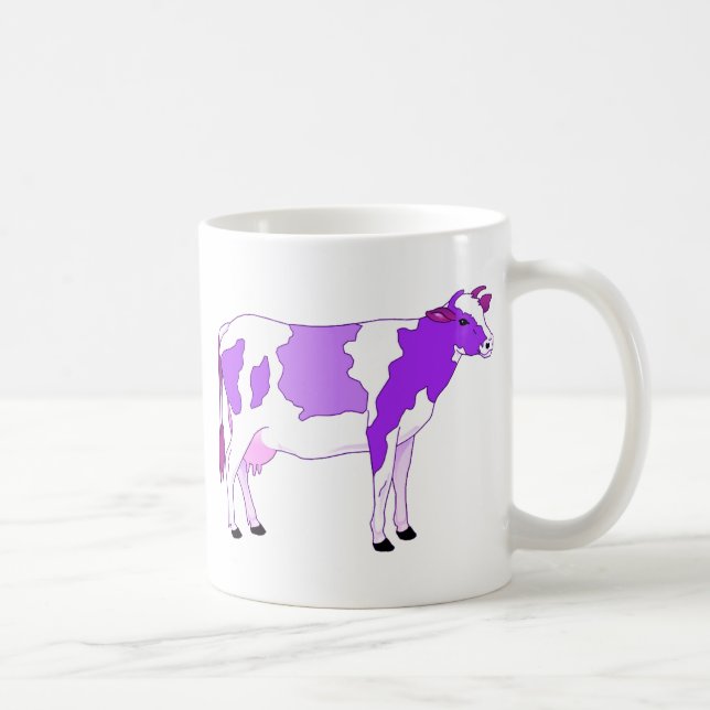 Pastel Purple Cow Coffee Mug (Right)