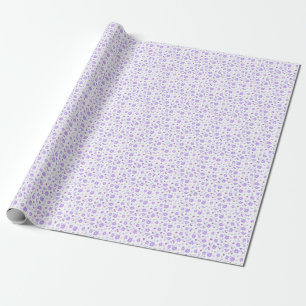 Pastel purple daisies wrapping paper