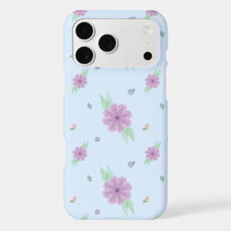 Pastel Purple Floral iPhone 17 Pro Max Case
