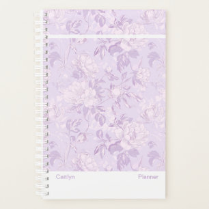 Pastel Purple Floral Small Planner