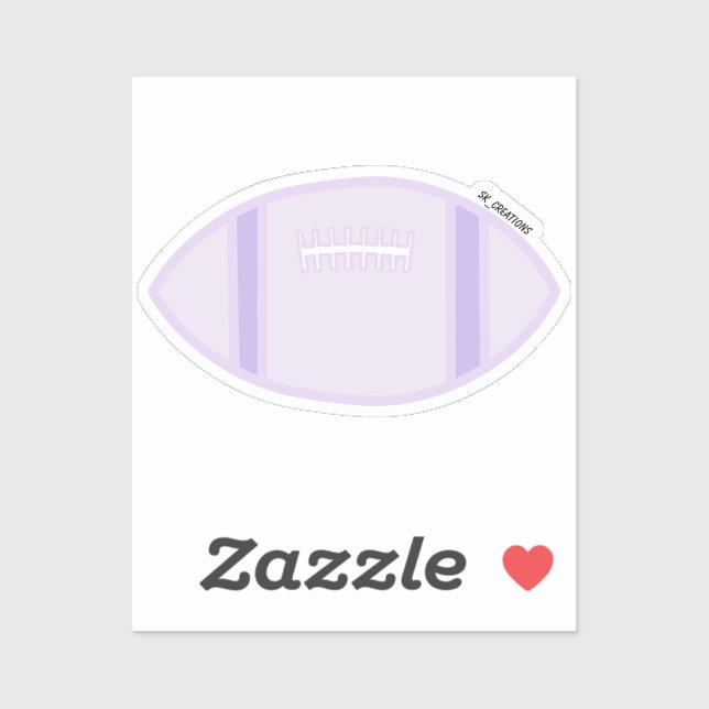 Pastel Purple Football (Sheet)