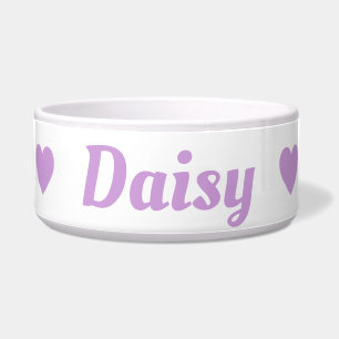 Pastel Purple Heart Dog Name