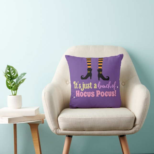 Pastel Purple Hocus Pocus Halloween Witch Leg Cushion (Chair)