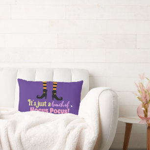 Pastel Purple Hocus Pocus Halloween Witch Leg Lumbar Cushion