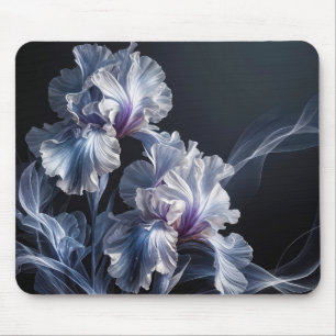 Pastel Purple Iris Blossom Mouse Pad