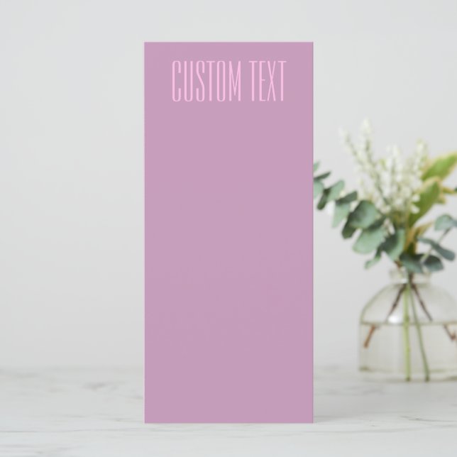 Pastel Purple & Light Pink | Modern Editable Text Menu (Standing Front)