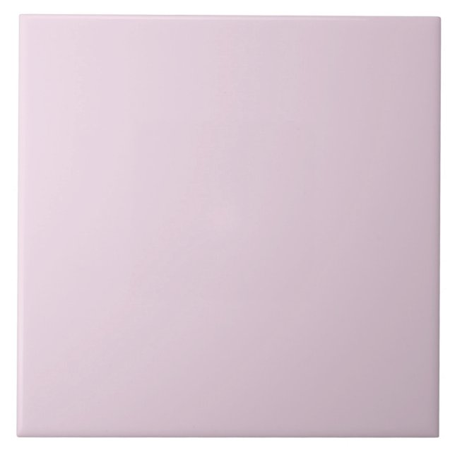 Pastel Purple Lilac Solid Colour Minimalist    Ceramic Tile (Front)