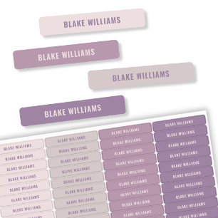 Pastel Purple Modern Girls Name School