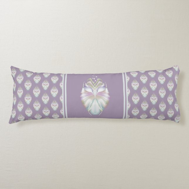 Pastel Purple Oracle Owl Body Cushion (Front)