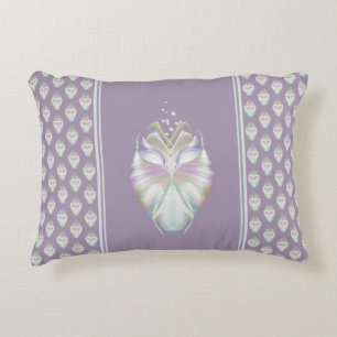 Pastel Purple Oracle Owl Decorative Cushion