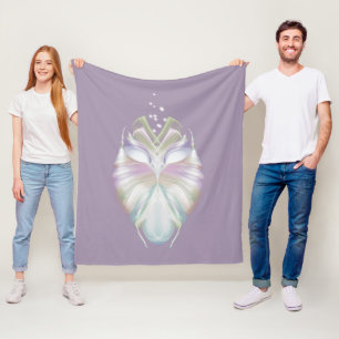 Pastel Purple Oracle Owl Fleece Blanket