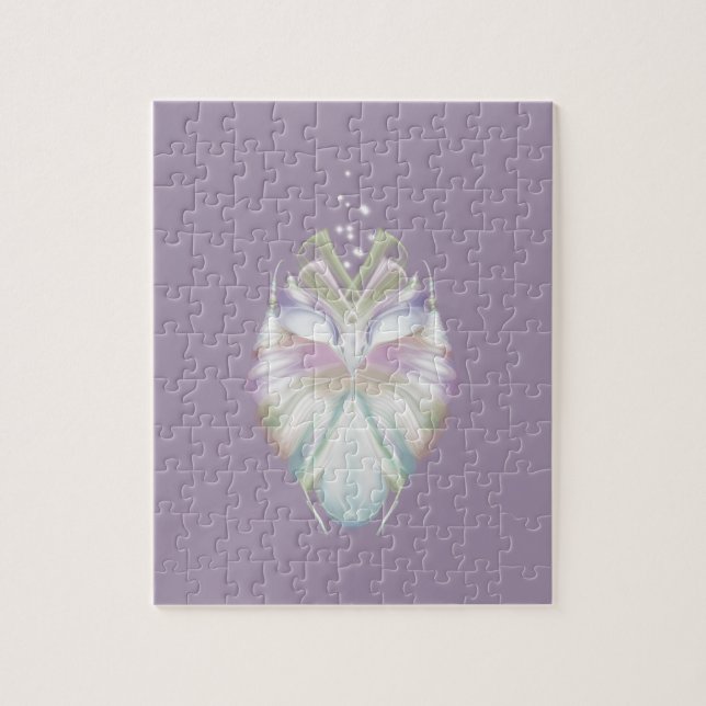 Pastel Purple Oracle Owl Jigsaw Puzzle (Vertical)