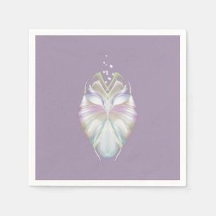 Pastel Purple Oracle Owl Napkin