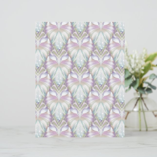 Pastel Purple Oracle Owl Pattern (Standing Front)