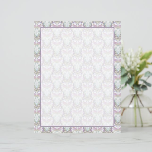 Pastel Purple Oracle Owl Pattern (Standing Front)
