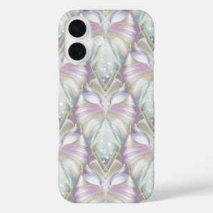 Pastel Purple Oracle Owl Pattern iPhone 16 Case