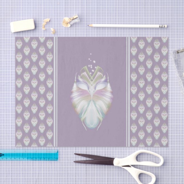 Pastel Purple Oracle Owl Tissue Paper (Craft)
