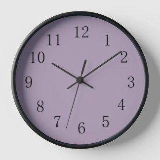 Pastel Purple Round (Medium) Wall Clock