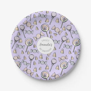 Pastel Purple Sweet Little One Plates