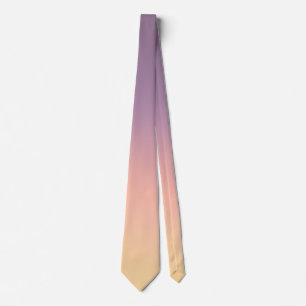 Pastel Purple to Beige Gradient Necktie Soft