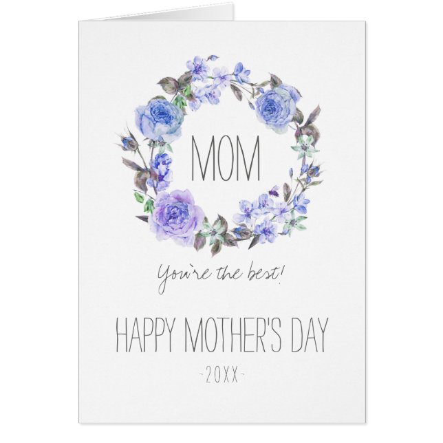 Pastel Purple Watercolor Floral | Mother's Day (Front)