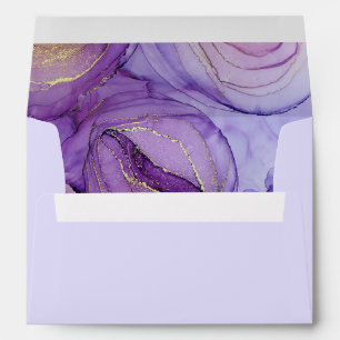 Pastel Purple Wedding Envelope