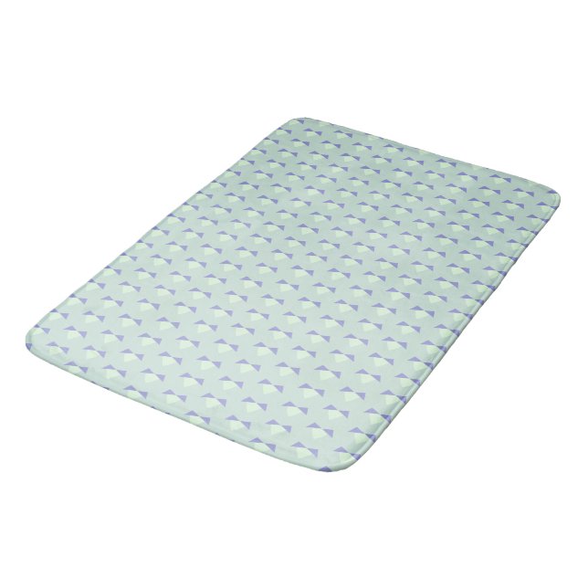 Pastel Purpliana 8 pattern: 1 of 3 Bath Mat (Angled)
