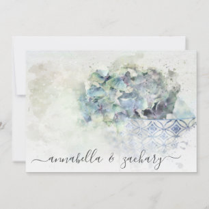 *~* Pastel QR AR26 Flowers PHOTO RSVP WEDDING  Invitation