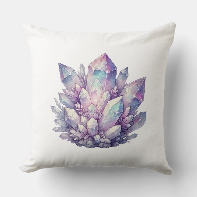 Pastel Quartz Cluster Cushion (Front)