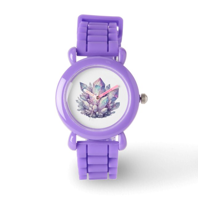 Pastel Quartz Cluster Watch (Front)