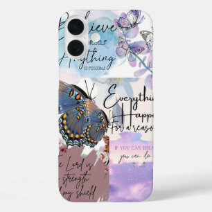 Pastel Quote Collage iPhone 16 Plus Case