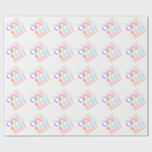 Pastel Rainbow 1st Birthday Wrapping Paper