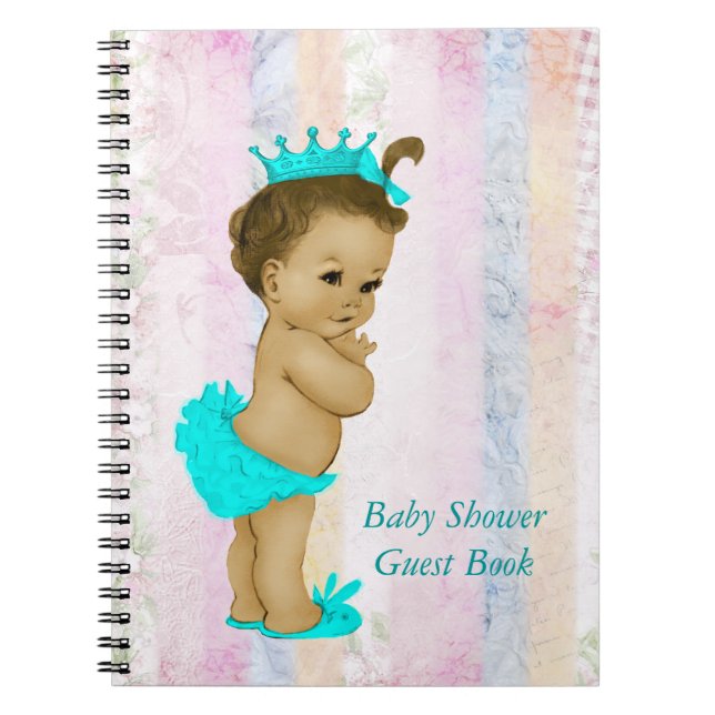 Pastel Rainbow Baby Shower Guest Book (Front)